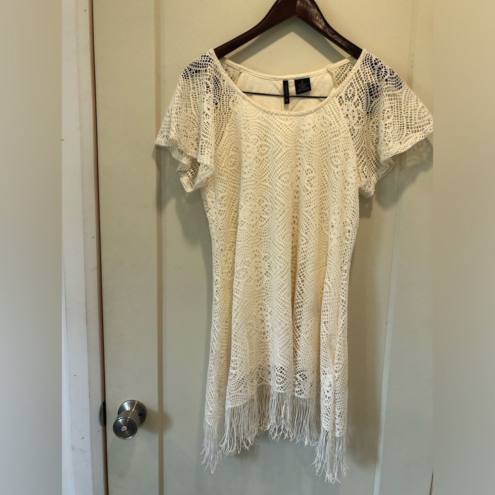 New Directions Lacy tunic dress